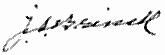Johan August Brinell - podpis