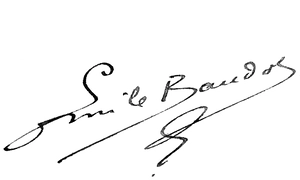 Podpis J. M. É. Baudota