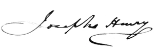 Joseph Henry – podpis
