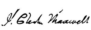 Podpis J. C. Maxwella