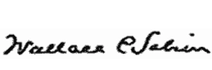 Wallace Clement Sabine - podpis