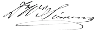 Podpis E. W. von Siemens